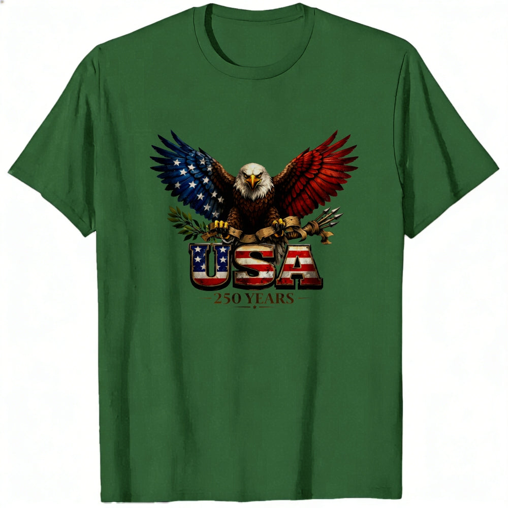 Patriotic Eagle Design Classic T-Shirt Usa Flag And American Symbols