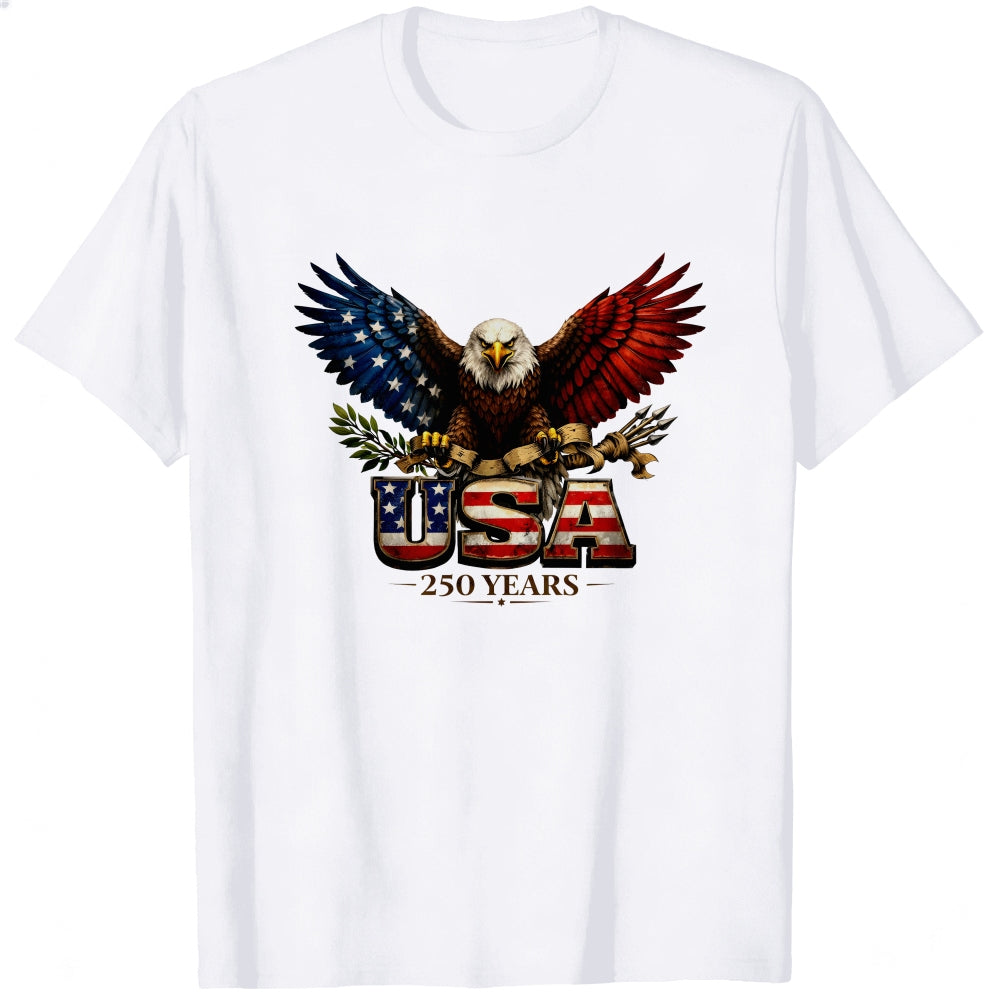 Patriotic Eagle Design Classic T-Shirt Usa Flag And American Symbols