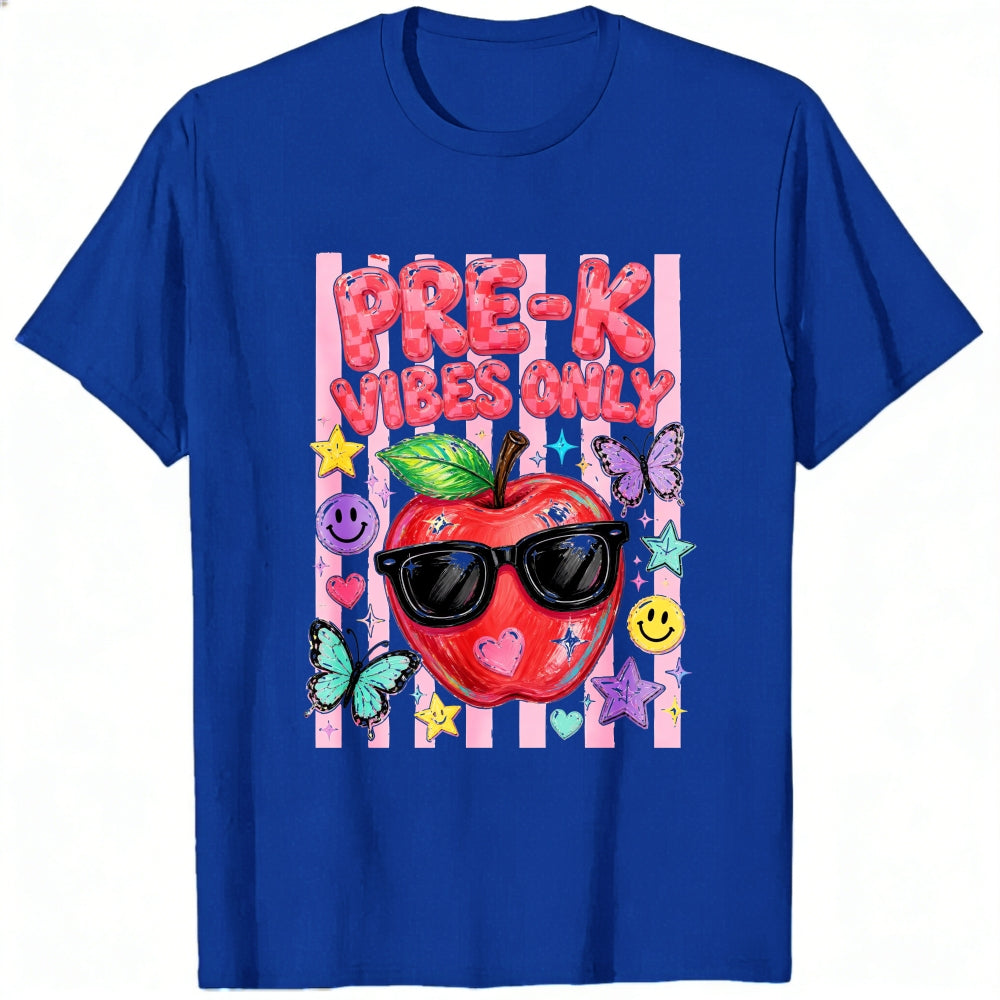 Cute Pre K Vibes Only Apple Sunglasses Classic T-Shirt