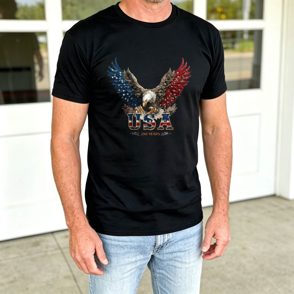 Patriotic Eagle Usa Flag Classic T-Shirt