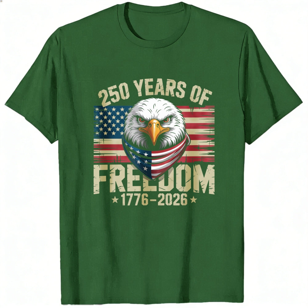 Patriotic Eagle American Flag Classic T-Shirt 250 Years Of Freedom 1776 2026