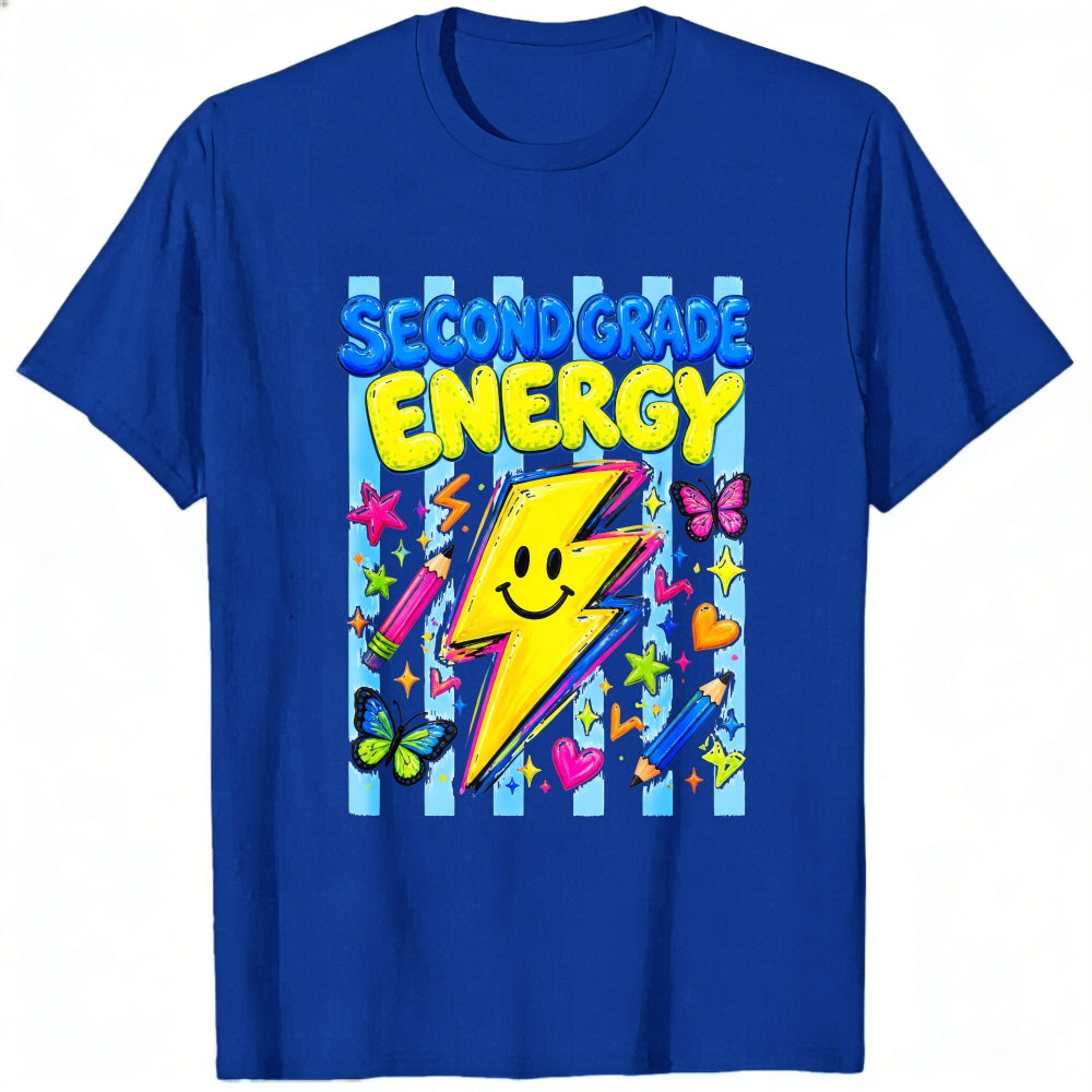 Cute Second Grade Energy Lightning Bolt Classic T-Shirt