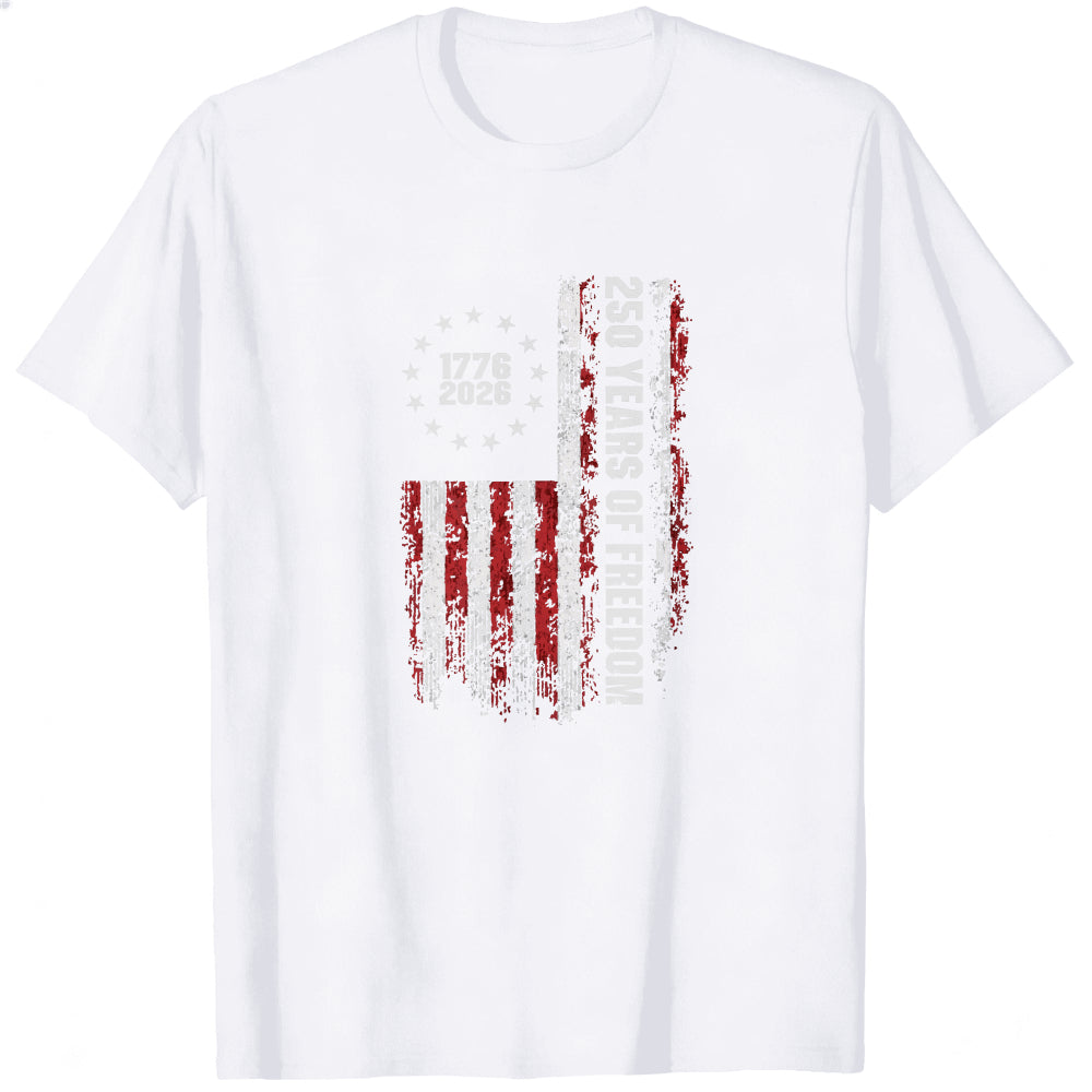 American Flag Design Classic T-Shirt 250 Years Of Freedom 1776 2026