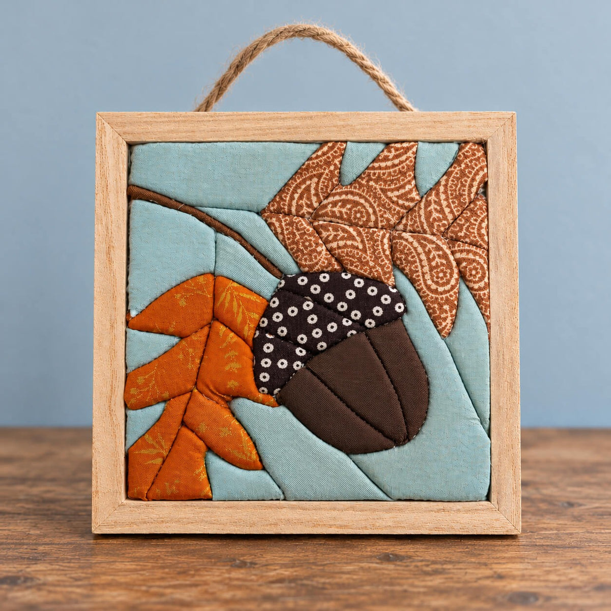 Kinusaiga Craft Kit: Acorn & Leaves, 5" × 5"
