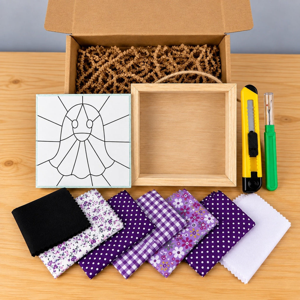 Kinusaiga Craft Kit: Ghost, 5" × 5"