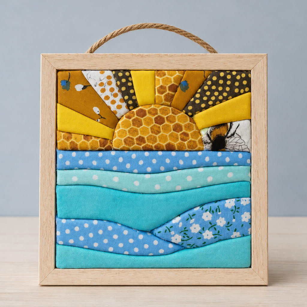 Kinusaiga Craft Kit: Sun, 5" × 5"