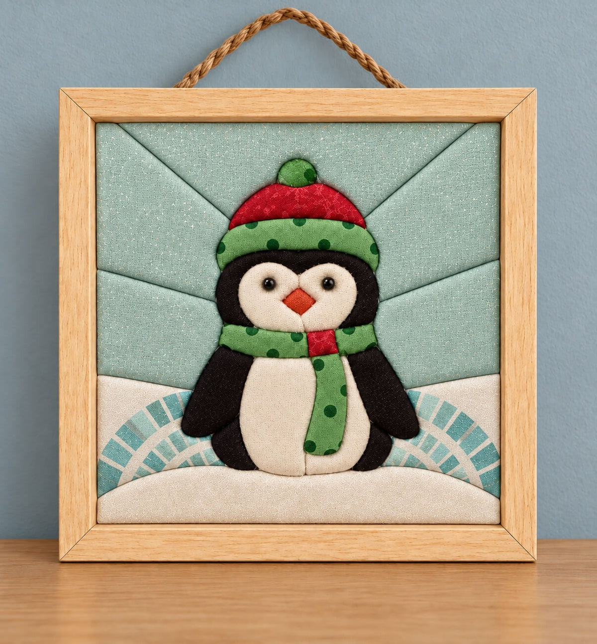 Kinusaiga Craft Kit: Winter Penguin, 5" × 5"