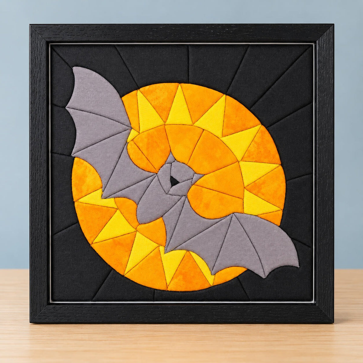 Kinusaiga Craft Kit: Bat & Moon, 8" × 8"