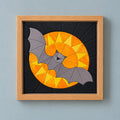 Kinusaiga Craft Kit: Bat & Moon, 8" × 8"