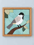 Kinusaiga Craft Kit: Chickadee, 8" × 8"