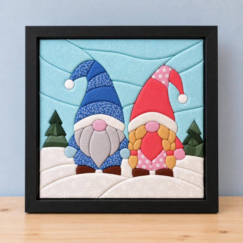 Kinusaiga Craft Kit: Gnomes, 8" × 8"
