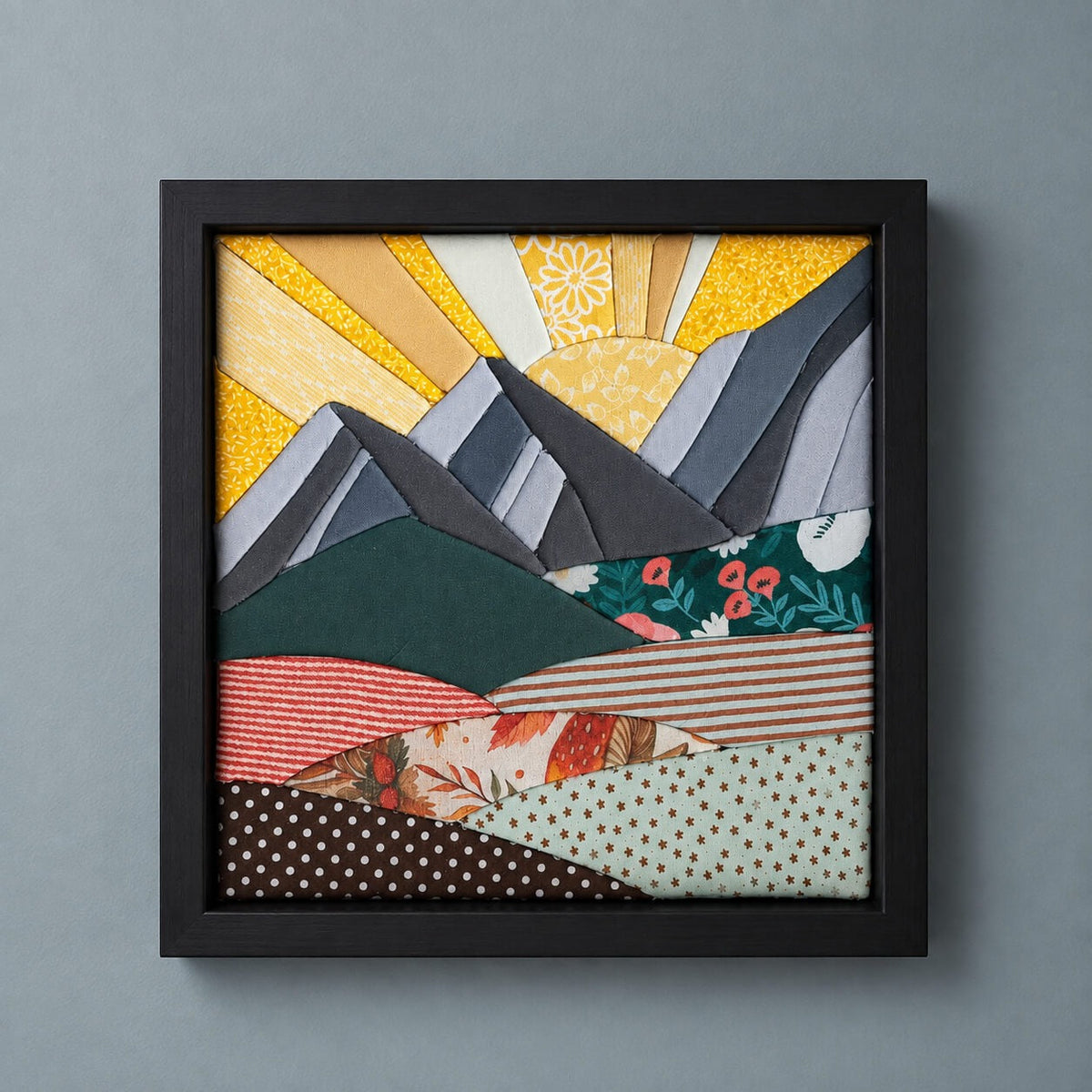 Kinusaiga Craft Kit: Mountain, 8" × 8"