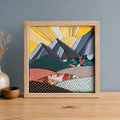 Kinusaiga Craft Kit: Mountain, 8" × 8"