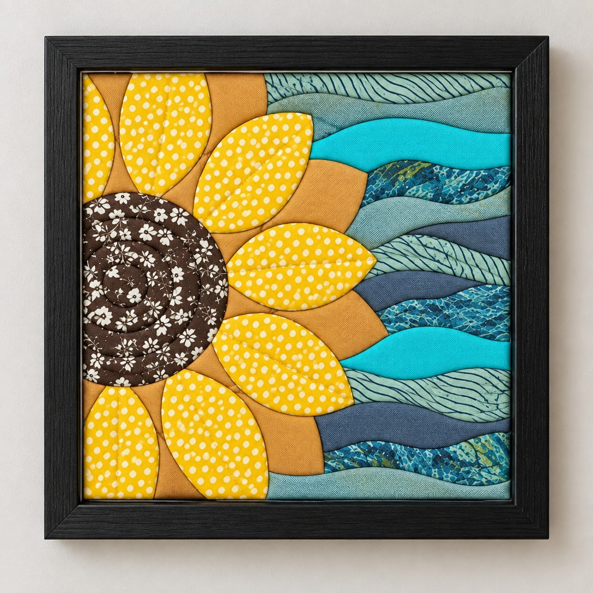 Kinusaiga Craft Kit: Sunflower, 8" × 8"