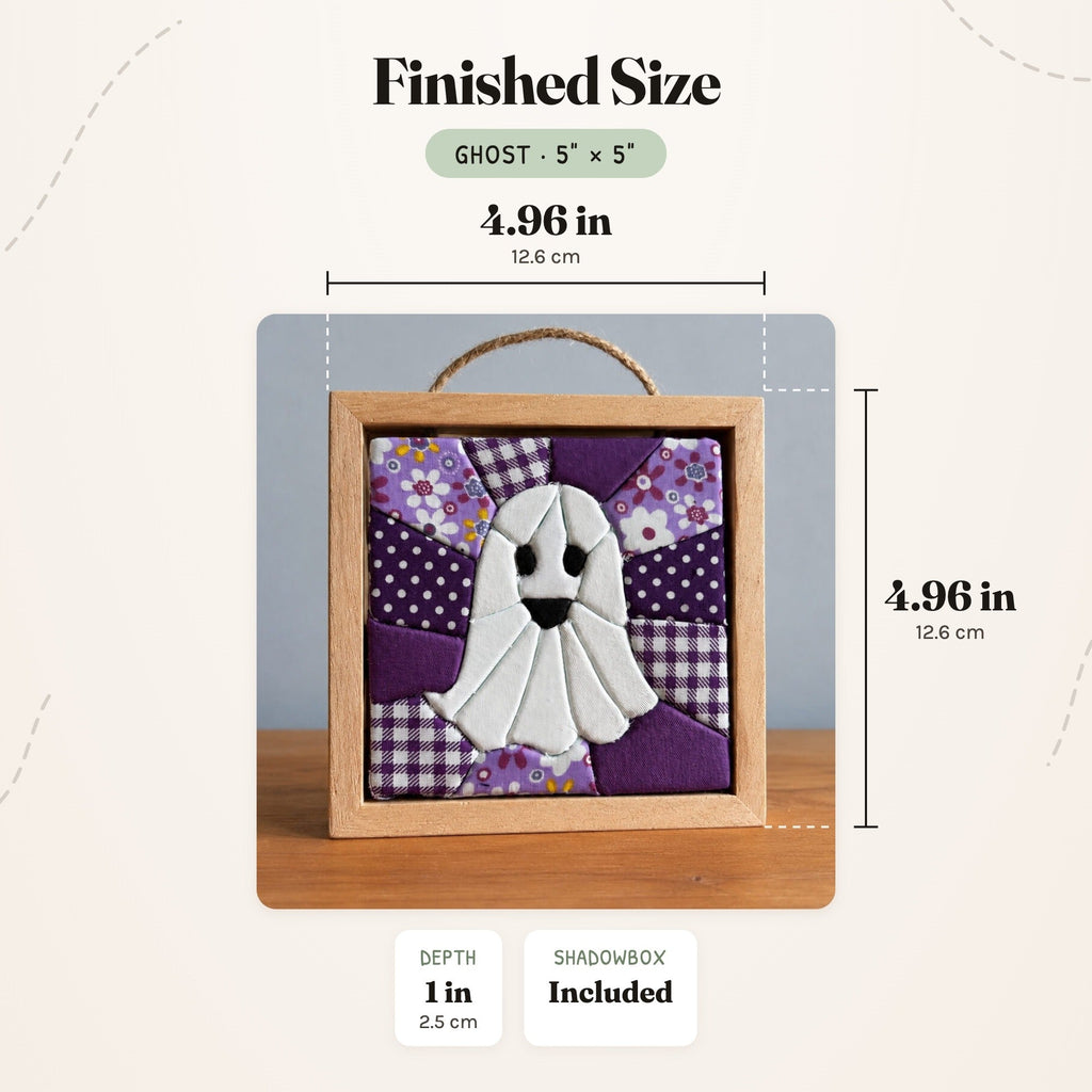 Kinusaiga Craft Kit: Ghost, 5" × 5"