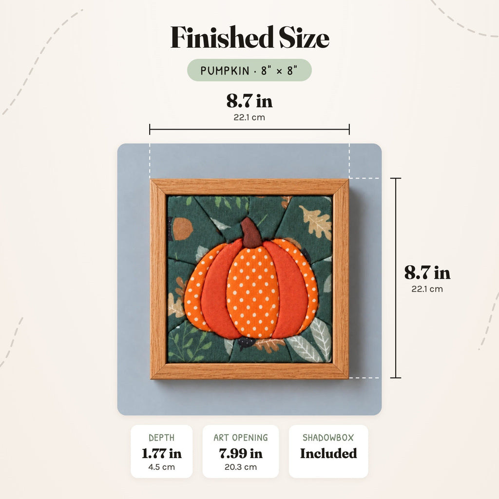 Kinusaiga Craft Kit: Pumpkin, 8" × 8"